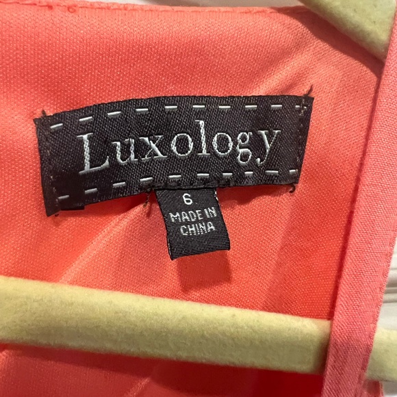Luxology brand women’s orange/peach Sundress - Picture 3 of 5